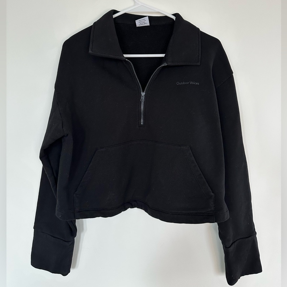 Outdoor Voices Cotton Terry 1/2 Zip Sweatshirt